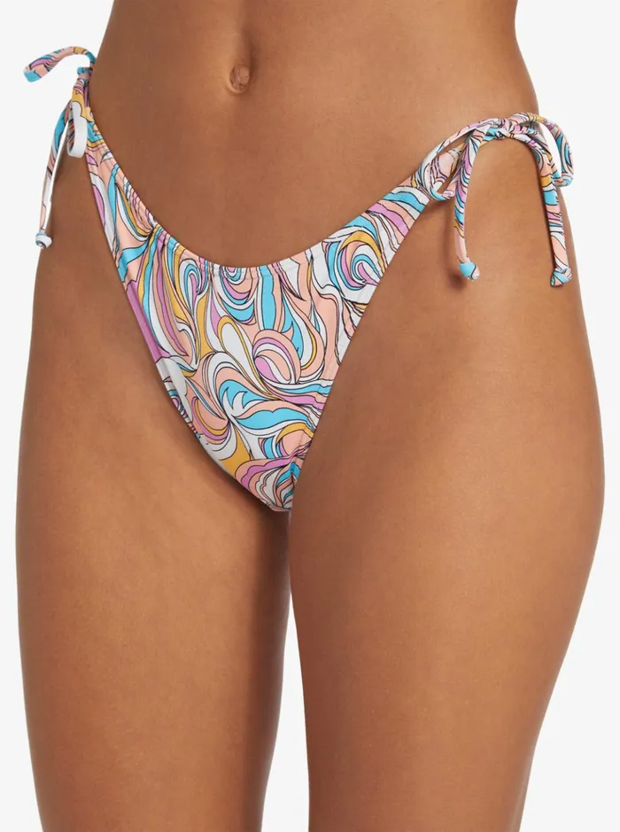 Bikinis Women Roxy Beach Classics Cheeky Bikini Bottoms Swirly Daze
