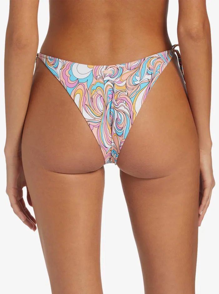 Bikinis Women Roxy Beach Classics Cheeky Bikini Bottoms Swirly Daze