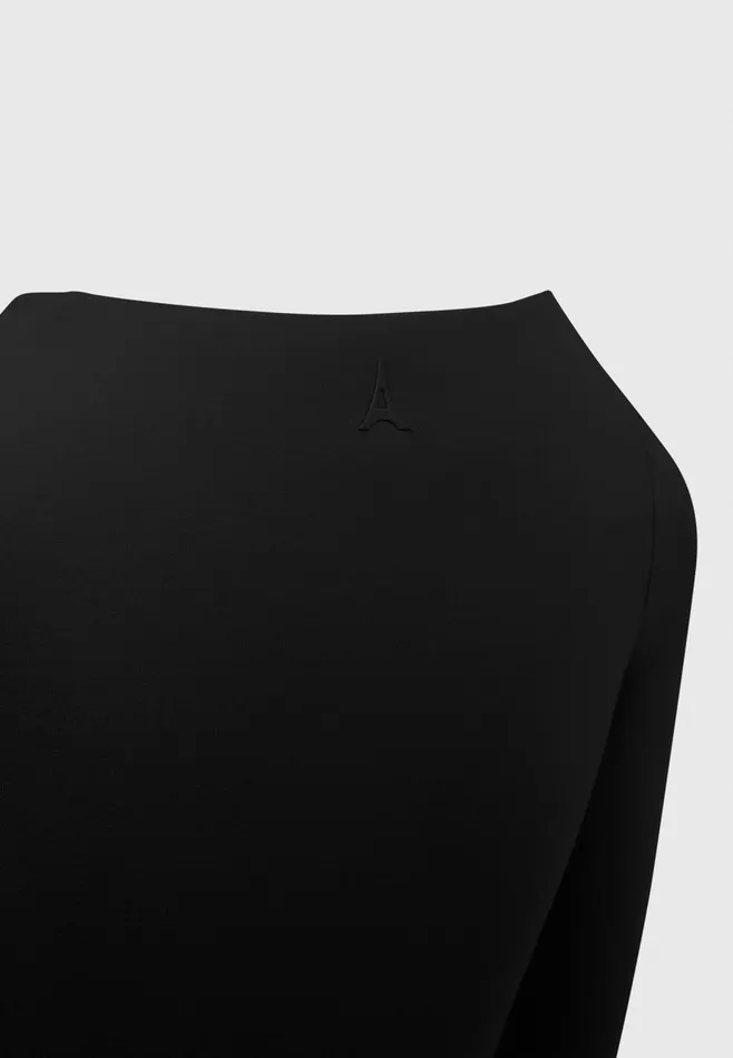 Bodysuits Women Manire De Voir ternelle Long Sleeve Bodysuit Black