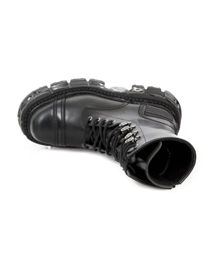 Boot Black Imperfect MTank001C2 WomenMen New Rock Boots