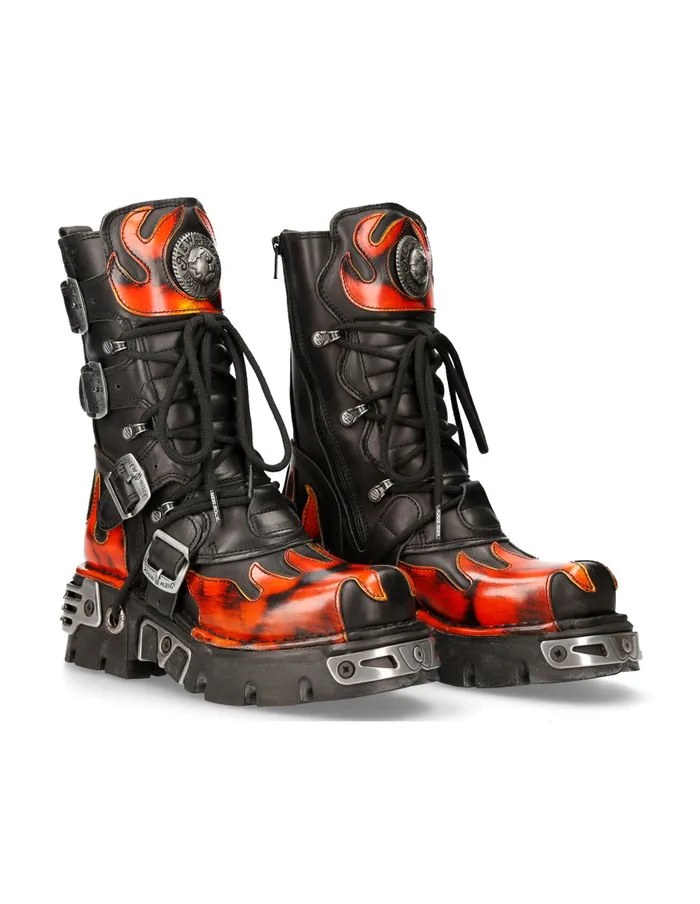 Boot Metallic M591S1 WomenMen New Rock Boots