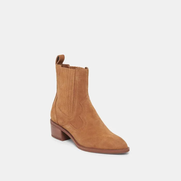 Boots and Booties Women Dolce Vita Brylee H2O Booties Brown Suede