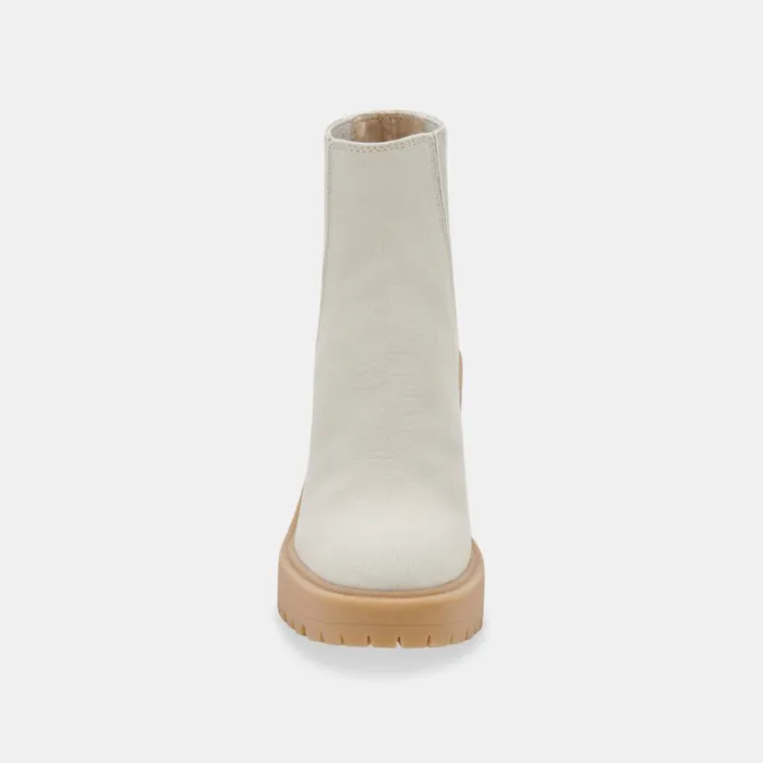 Boots and Booties Women Dolce Vita Caster Booties Sandstone Canvas