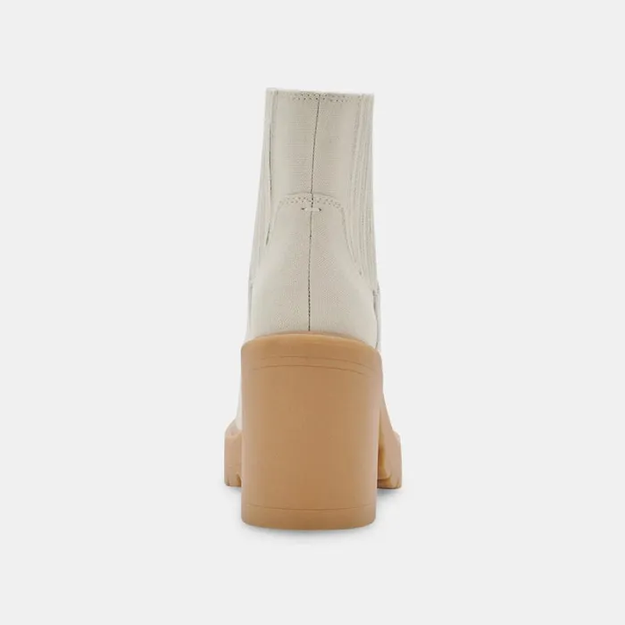 Boots and Booties Women Dolce Vita Caster Booties Sandstone Canvas