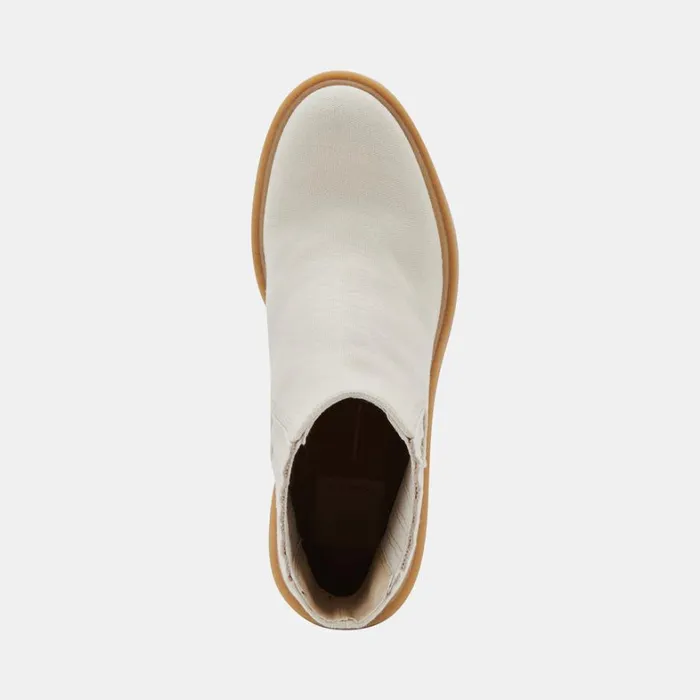 Boots and Booties Women Dolce Vita Caster Booties Sandstone Canvas