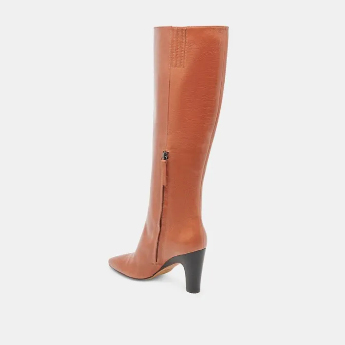 Boots and Booties Women Dolce Vita Nelas Boots Cognac Leather