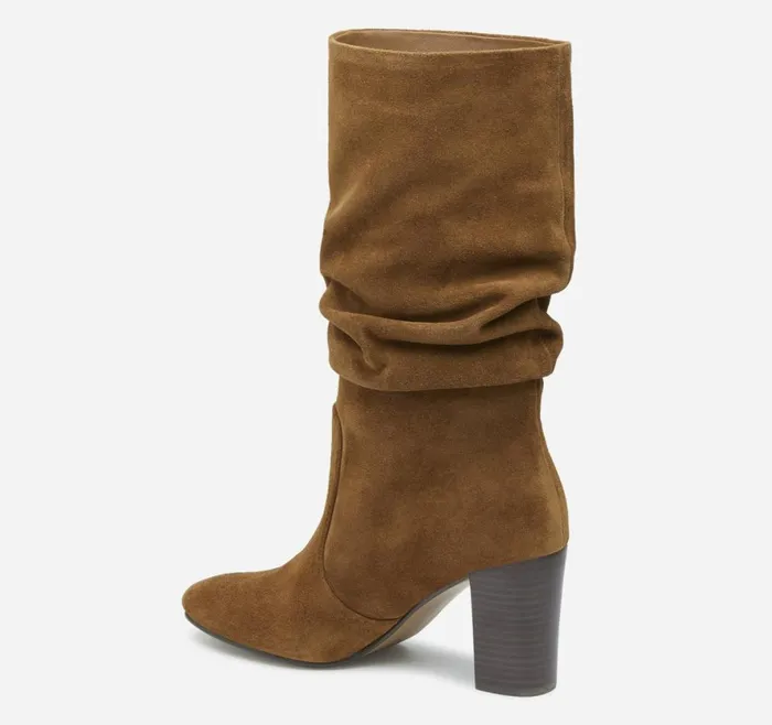 Boots and Booties Women Johnston and Murphy Charlotte Slouch Boot Whiskey Suede Boots and Booties Women Johnston and Murphy Charlotte Slouch Boot Whiskey Suede