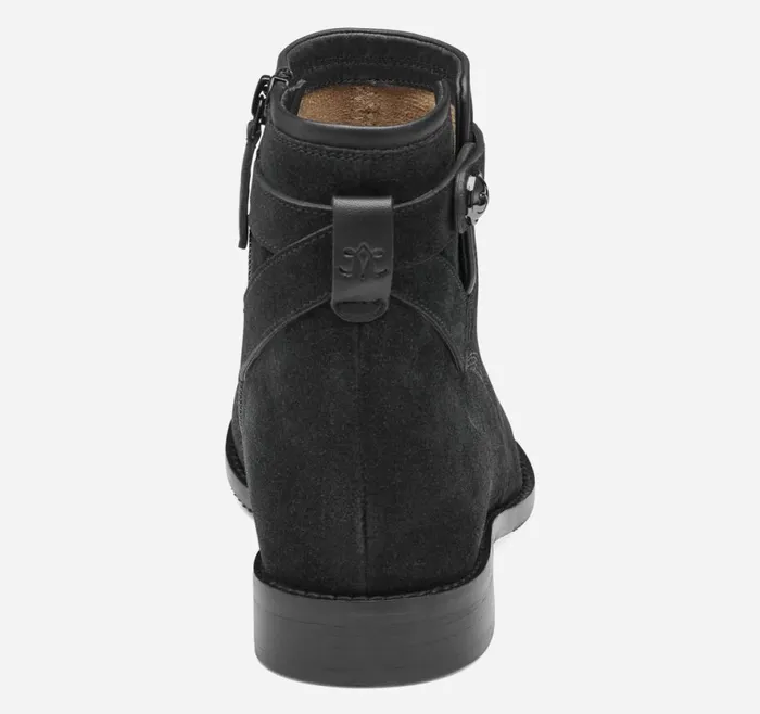 Boots and Booties Women Johnston and Murphy Darby Snap Bootie Black Suede Boots and Booties Women Johnston and Murphy Darby Snap Bootie Black Suede