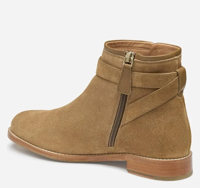 Boots and Booties Women Johnston and Murphy Darby Snap Bootie Chesnut Suede Boots and Booties Women Johnston and Murphy Darby Snap Bootie Chesnut Suede