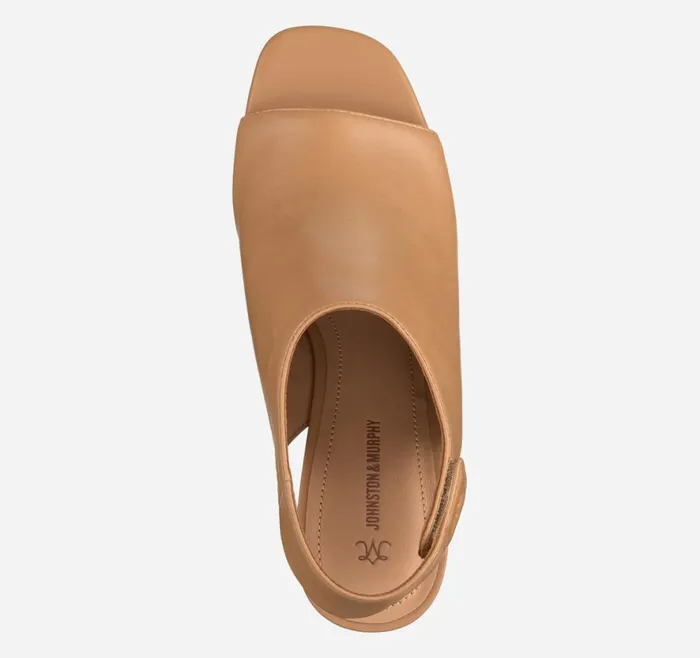 Boots and Booties Women Johnston and Murphy Evelyn OpenToe Bootie Tan Glove Leather Boots and Booties Women Johnston and Murphy Evelyn OpenToe Bootie Tan Glove Leather