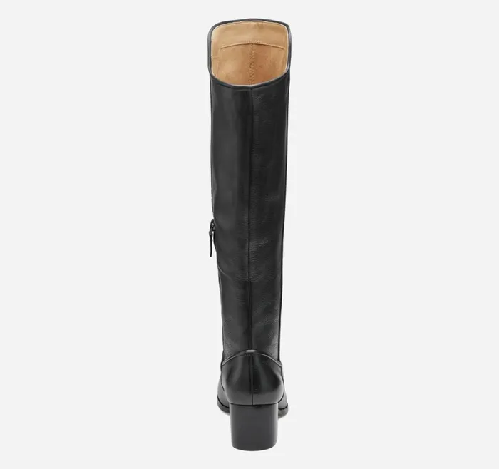 Boots and Booties Women Johnston and Murphy Trista Rider Boot Black Calfskin Boots and Booties Women Johnston and Murphy Trista Rider Boot Black Calfskin