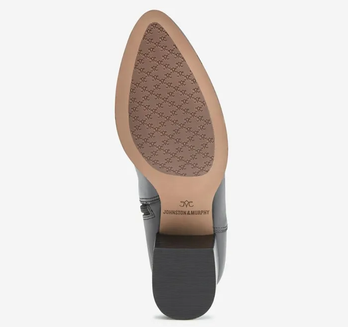 Boots and Booties Women Johnston and Murphy Trista Rider Boot Black Calfskin Boots and Booties Women Johnston and Murphy Trista Rider Boot Black Calfskin