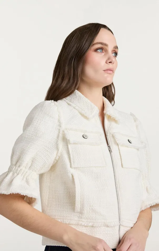 Cinq Sept Jackets Boucle Holly Jacket Gardenia 8211 Women