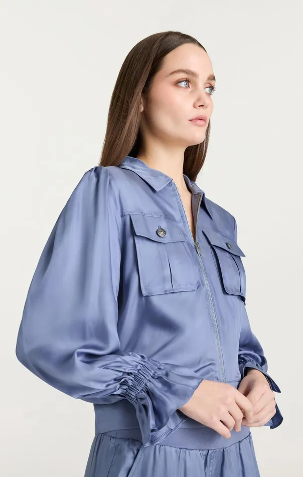 Cinq Sept Jackets Long Sleeve Holly Jacket Rustic Blue 8211 Women