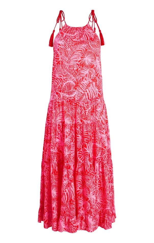 Cinq Sept Midi Tropical Inkblot Winnie Dress Bisoububblegum 8211 Women