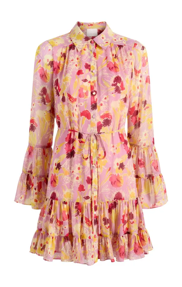 Cinq Sept Mini Tossed Floral Lyra Dress Mauve Orchid Multi 8211 Women