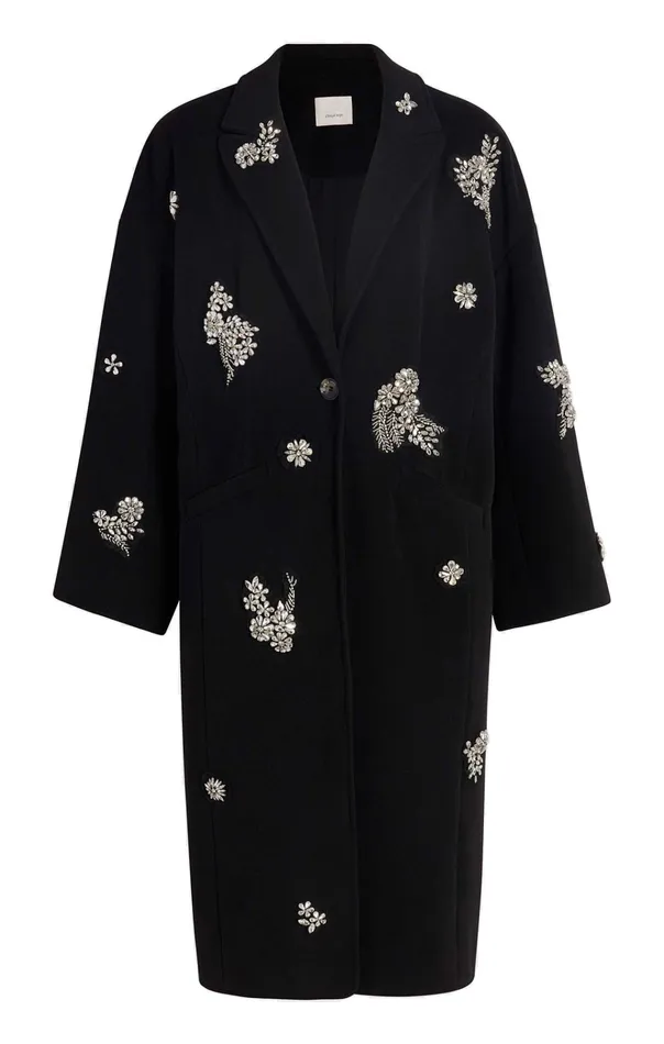 Cinq Sept Outerwear Crystal Ivy Gravis Coat Black 8211 Women