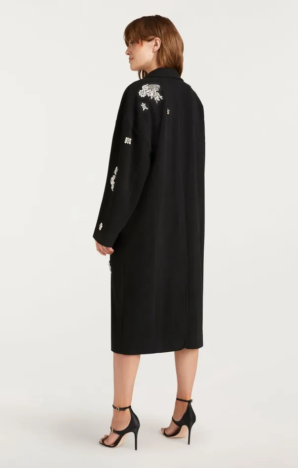 Cinq Sept Outerwear Crystal Ivy Gravis Coat Black 8211 Women
