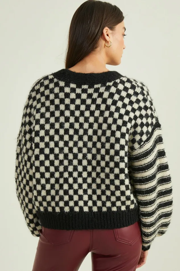 Claudia Checkered Cardigan Women Cardigans Altar8217d State