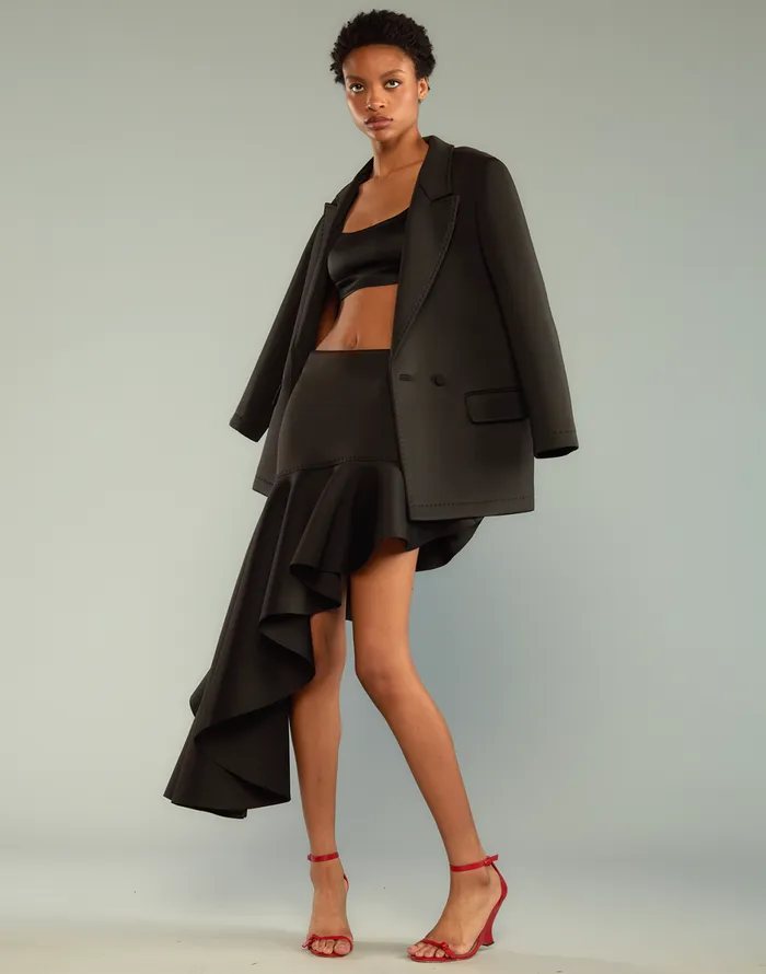 CLOTHING Women Cynthia Rowley Asymmetrical Bonded Skirt