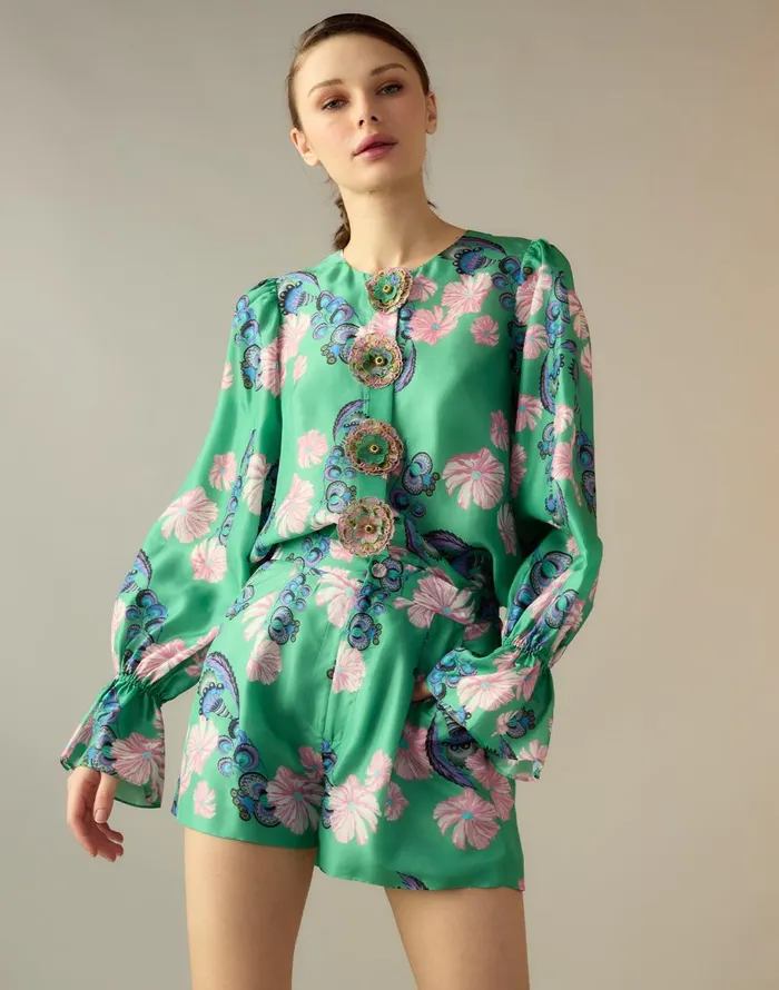 CLOTHING Women Cynthia Rowley Eden Silk Blouse