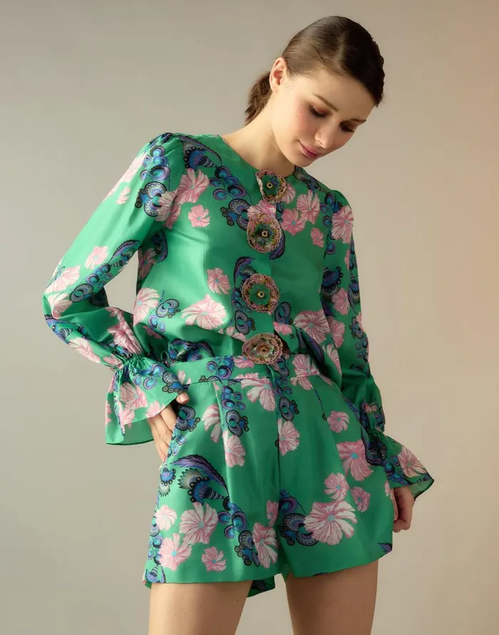CLOTHING Women Cynthia Rowley Eden Silk Blouse