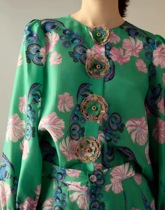 CLOTHING Women Cynthia Rowley Eden Silk Blouse