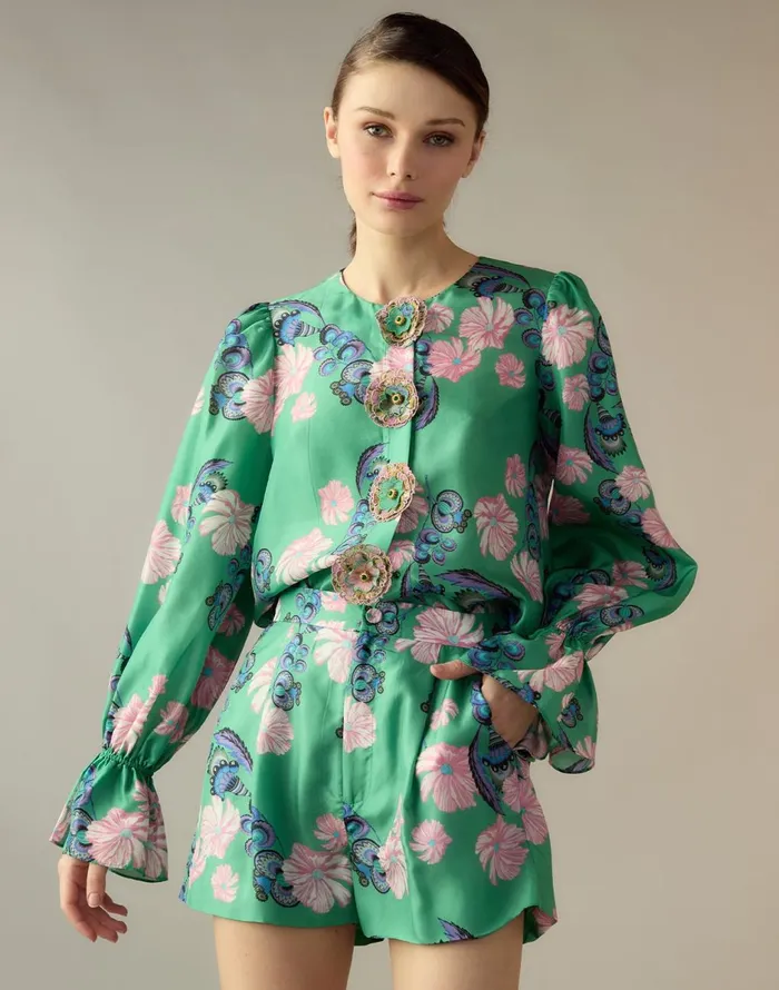 CLOTHING Women Cynthia Rowley Eden Silk Blouse
