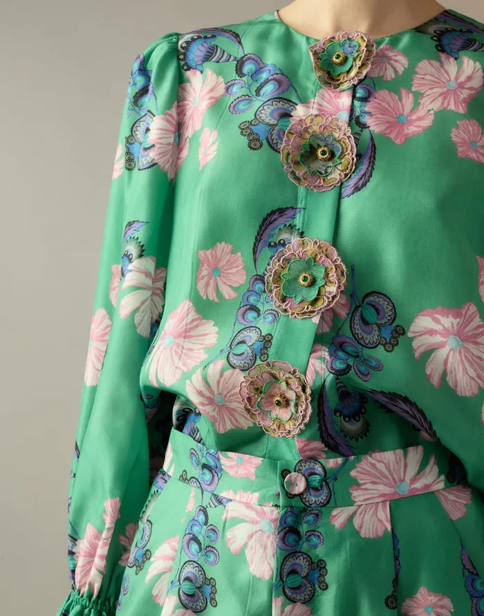 CLOTHING Women Cynthia Rowley Eden Silk Blouse