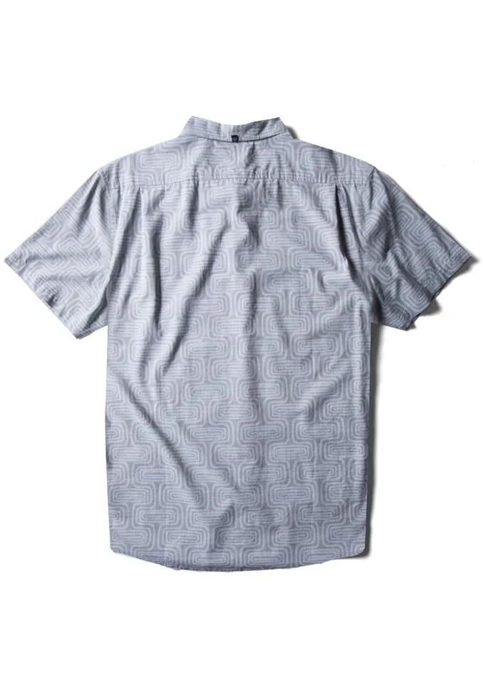 Congos Eco Ss Shirt Stone Blue Men Vissla Shirts and Flannels