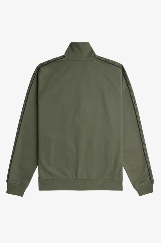 Contrast Tape Track Jacket Laurel Wreath Green Men Fred Perry Track Jackets