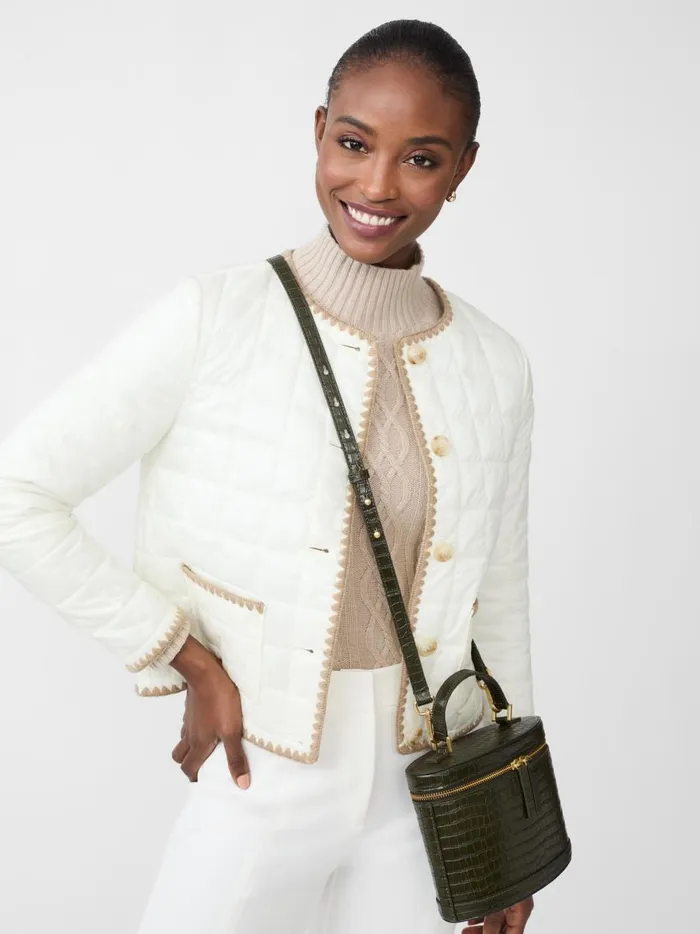 Danica Puffer Jacket Egret White Women JMcLaughlin Jackets and Outerwear Danica Puffer Jacket Egret White Women JMcLaughlin Jackets and Outerwear