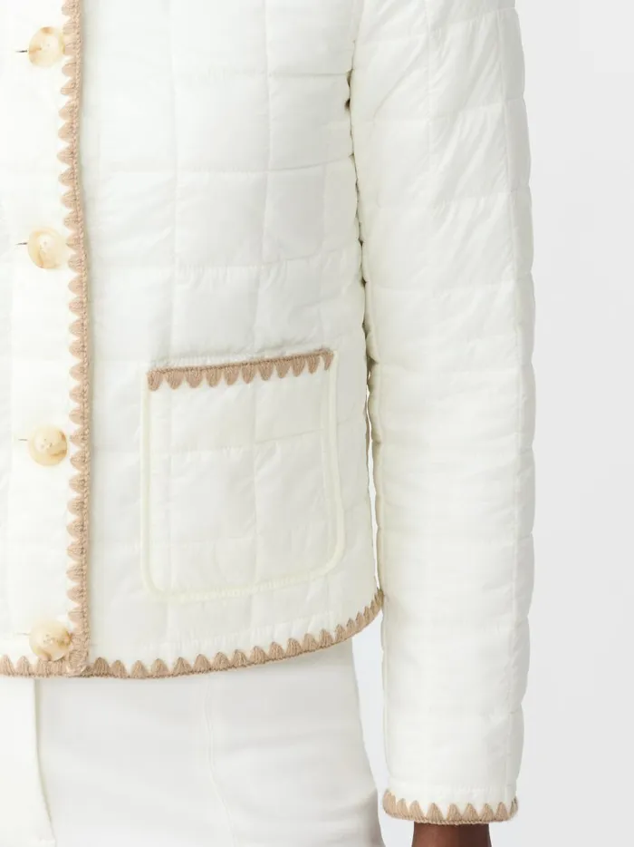 Danica Puffer Jacket Egret White Women JMcLaughlin Jackets and Outerwear Danica Puffer Jacket Egret White Women JMcLaughlin Jackets and Outerwear