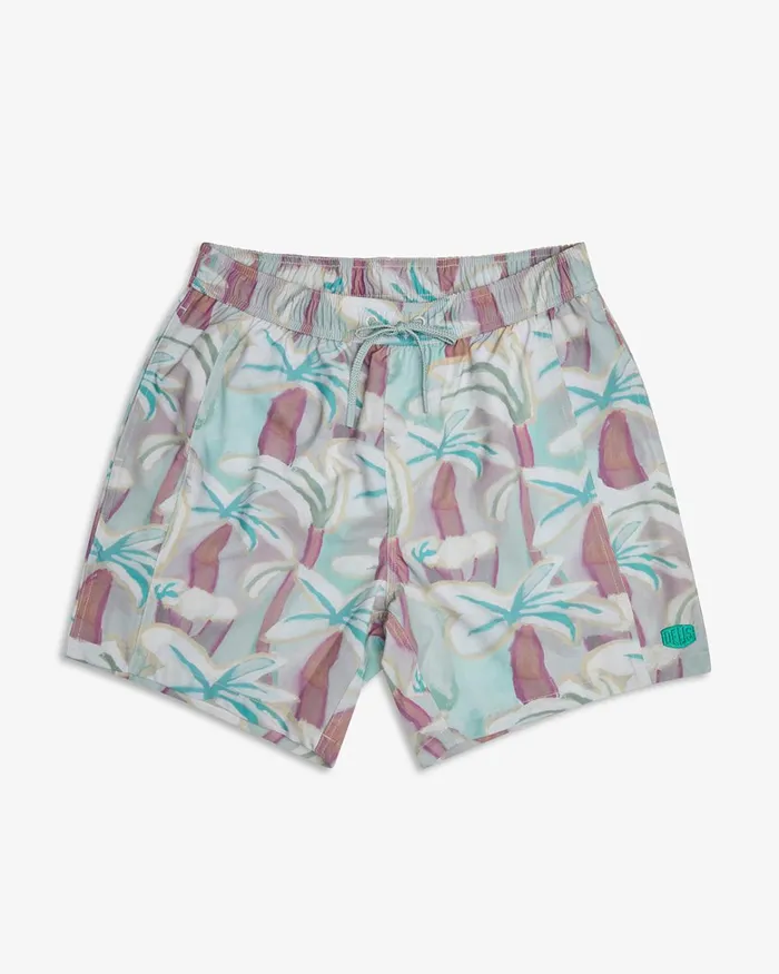 Deus Ex Machina Boardshorts Men Palms Boardshort 8211 Sea Foam Deus Ex Machina Boardshorts Men Palms Boardshort 8211 Sea Foam