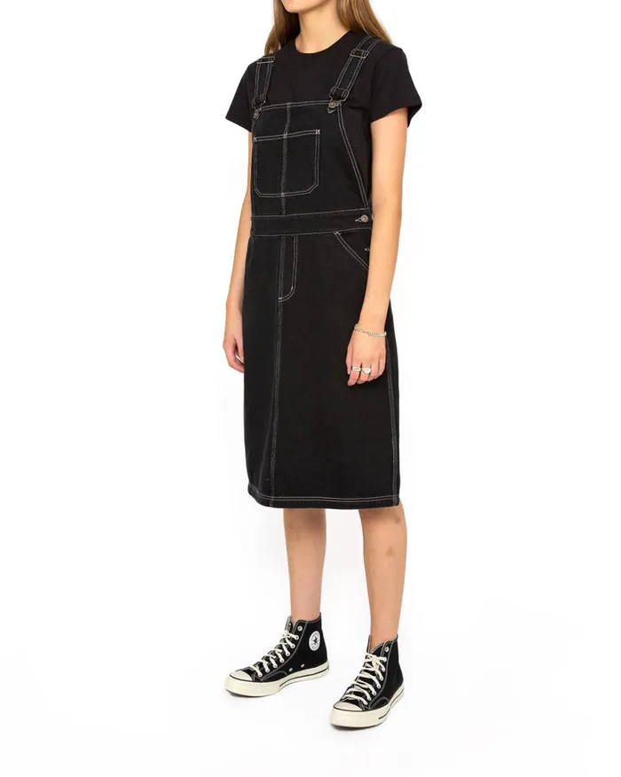 Deus Ex Machina Dresses Women Overall Dress Relaxed Fit 8211 Black Deus Ex Machina Dresses Women Overall Dress Relaxed Fit 8211 Black