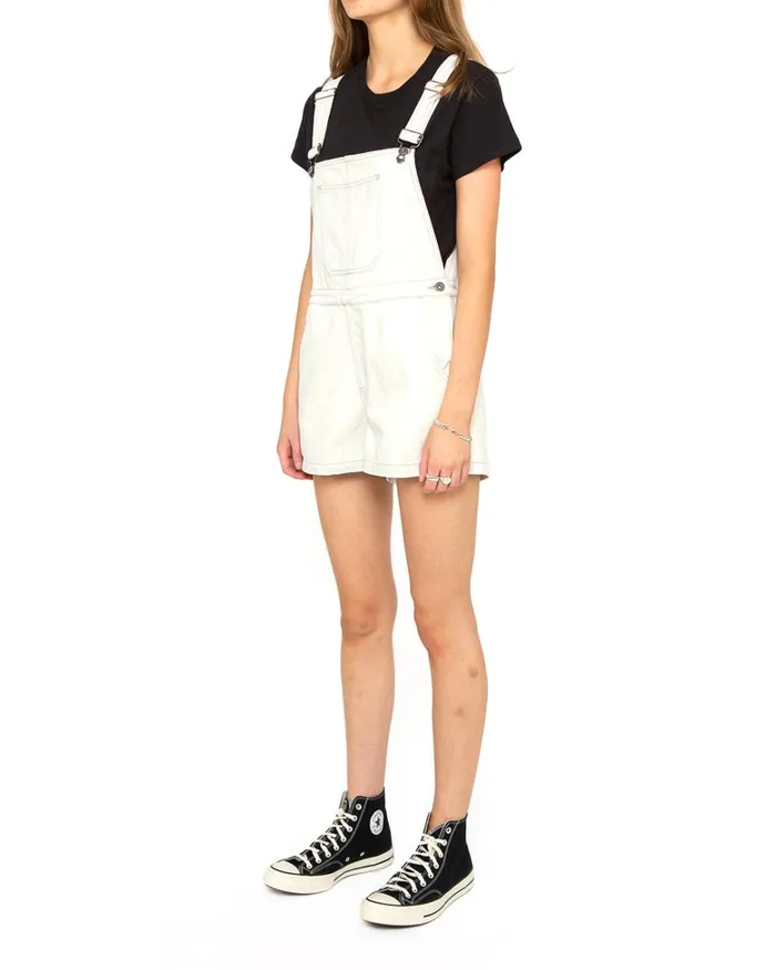 Deus Ex Machina Dresses Women Vada Overall Relaxed Fit 8211 Bleached White Deus Ex Machina Dresses Women Vada Overall Relaxed Fit 8211 Bleached White
