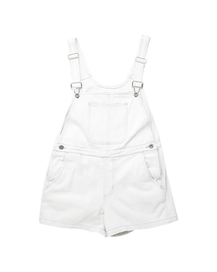 Deus Ex Machina Dresses Women Vada Overall Relaxed Fit 8211 Bleached White Deus Ex Machina Dresses Women Vada Overall Relaxed Fit 8211 Bleached White