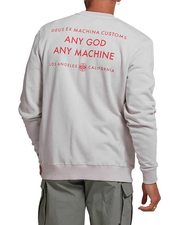 Deus Ex Machina Hoodies and Sweaters Men Tenor Crew 8211 Dirty White Deus Ex Machina Hoodies and Sweaters Men Tenor Crew 8211 Dirty White