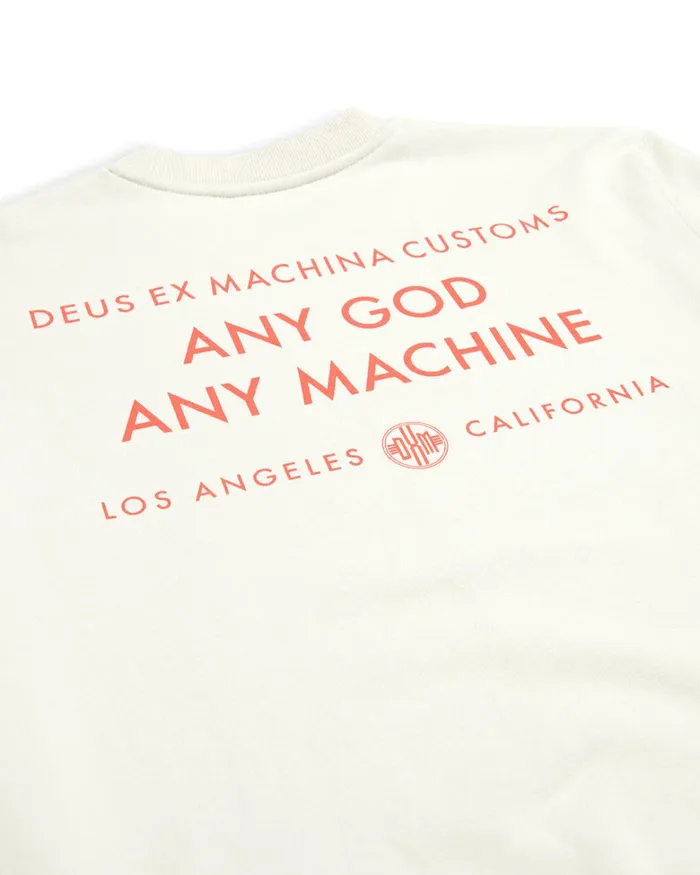 Deus Ex Machina Hoodies and Sweaters Men Tenor Crew 8211 Dirty White Deus Ex Machina Hoodies and Sweaters Men Tenor Crew 8211 Dirty White