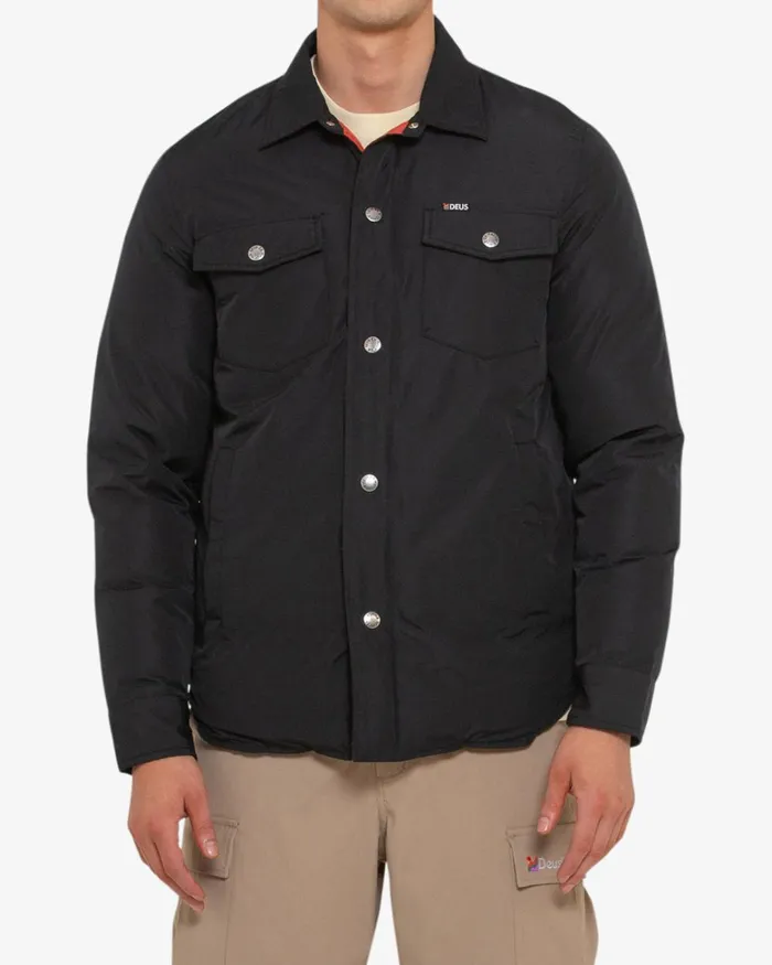 Deus Ex Machina Jackets Men Alpine Padded Overshirt 8211 Black