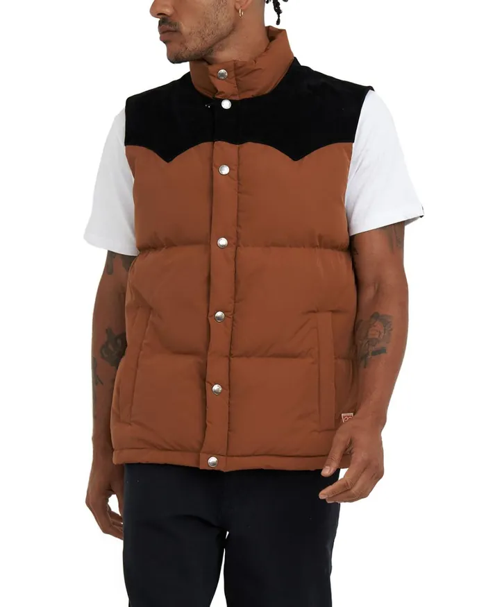 Deus Ex Machina Jackets Men Scout Puffa Vest 8211 Tan