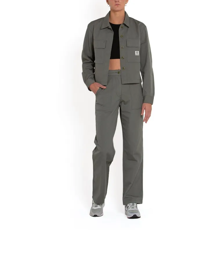 Deus Ex Machina Outerwear Women Cropped BDU Shirt 8211 Agave Green Deus Ex Machina Outerwear Women Cropped BDU Shirt 8211 Agave Green