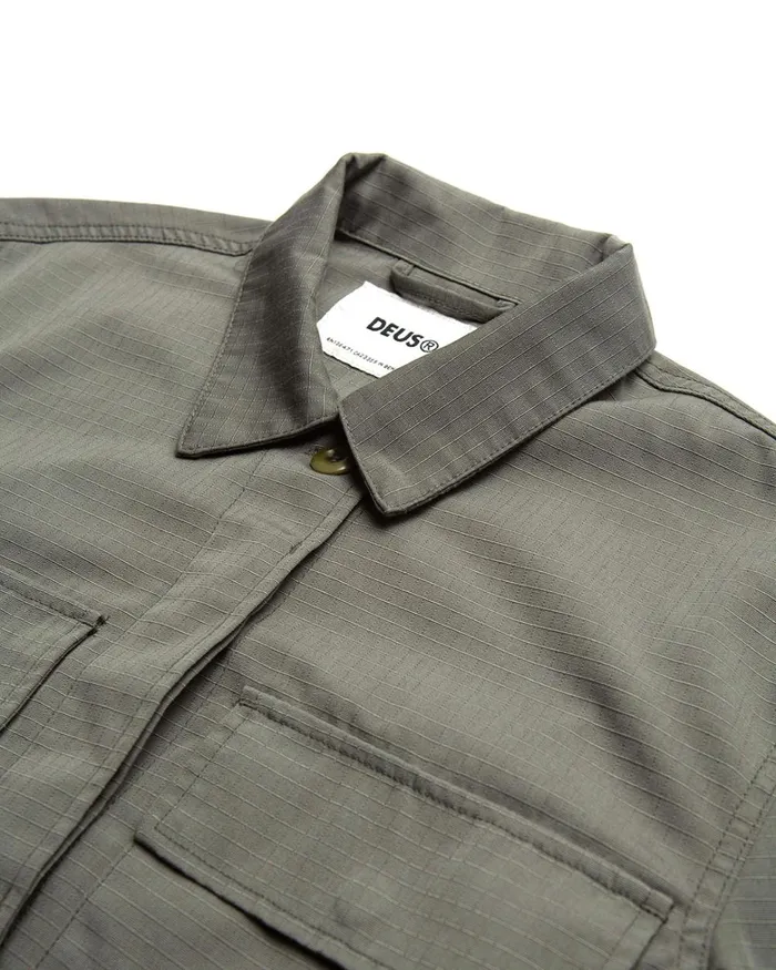 Deus Ex Machina Outerwear Women Cropped BDU Shirt 8211 Agave Green Deus Ex Machina Outerwear Women Cropped BDU Shirt 8211 Agave Green