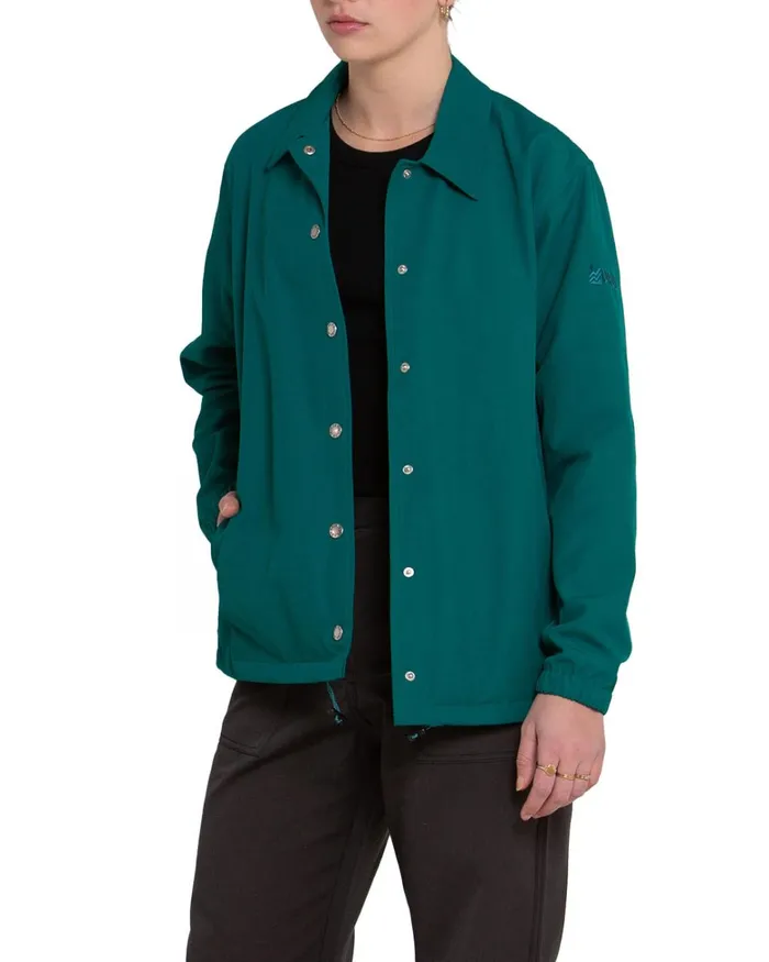 Deus Ex Machina Outerwear Women Tango Coach Jacket 8211 Alpine Green