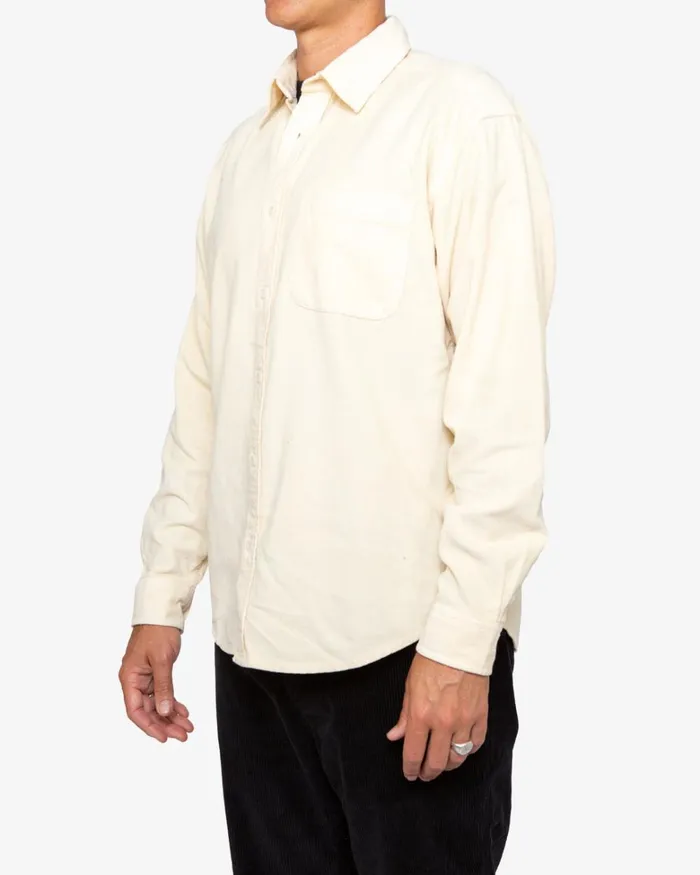 Deus Ex Machina Shirts Men Allan Cord Shirt 8211 Dirty White Deus Ex Machina Shirts Men Allan Cord Shirt 8211 Dirty White