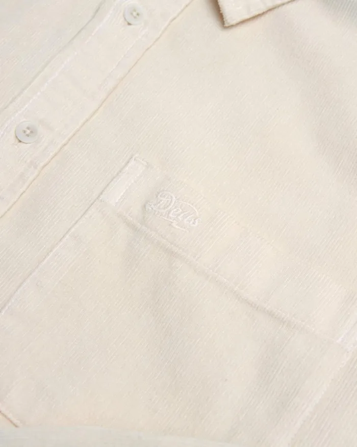 Deus Ex Machina Shirts Men Allan Cord Shirt 8211 Dirty White Deus Ex Machina Shirts Men Allan Cord Shirt 8211 Dirty White