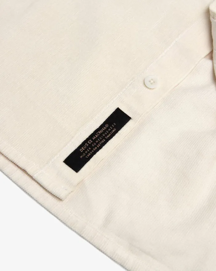 Deus Ex Machina Shirts Men Allan Cord Shirt 8211 Dirty White Deus Ex Machina Shirts Men Allan Cord Shirt 8211 Dirty White