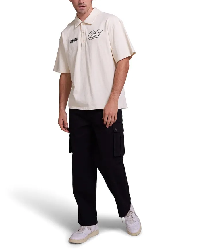 Deus Ex Machina Shirts Men Gaffer Polo 8211 Dirty White Deus Ex Machina Shirts Men Gaffer Polo 8211 Dirty White