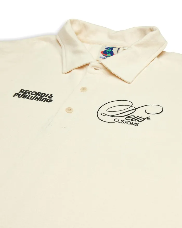 Deus Ex Machina Shirts Men Gaffer Polo 8211 Dirty White Deus Ex Machina Shirts Men Gaffer Polo 8211 Dirty White