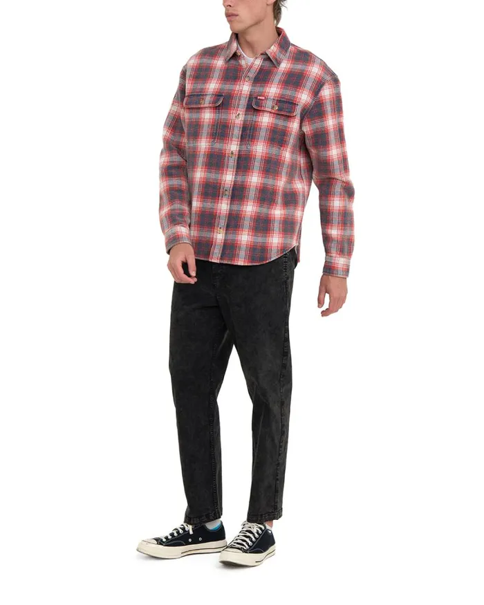 Deus Ex Machina Shirts Men Vacay Check Shirt 8211 Red Check Deus Ex Machina Shirts Men Vacay Check Shirt 8211 Red Check